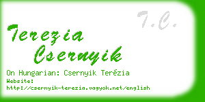 terezia csernyik business card